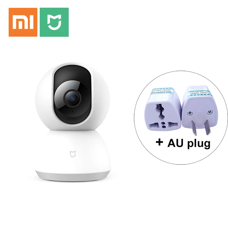 Новая Оригинальная Xiaomi mi jia камера s 1080P умная камера IP Cam Веб-камера видеокамера 360 Угол Wi-Fi беспроводная камера ночного видения для mi home - Цветной: add AU plug