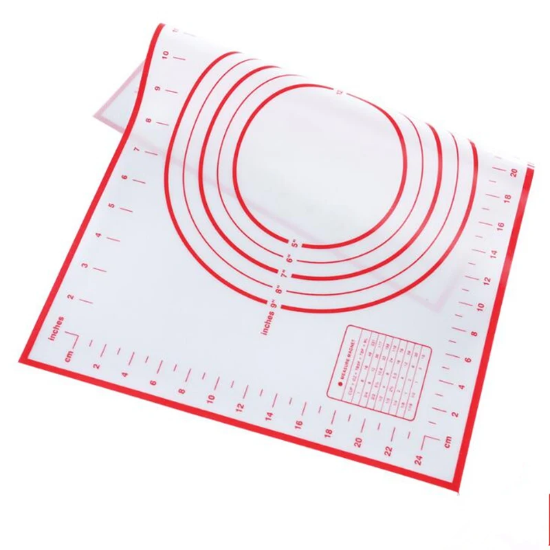 

Thick Silicone Dough Pad Mat Kneading Non-Stick Scale Kitchen Bake Tool Cake Board Large Soft High Temperature Rolling Dough Pad