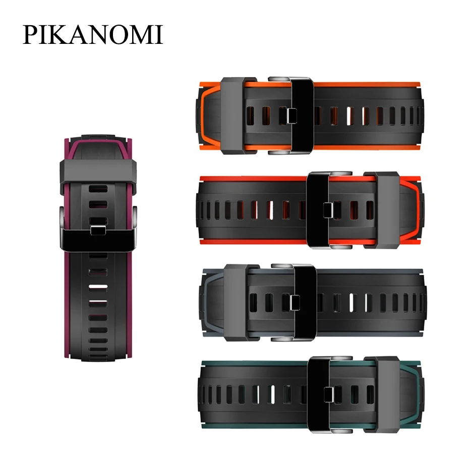 Smart Accessories Smart Watch Silicone Strap For SN80 Smart Watch Replacement Strap Double Color