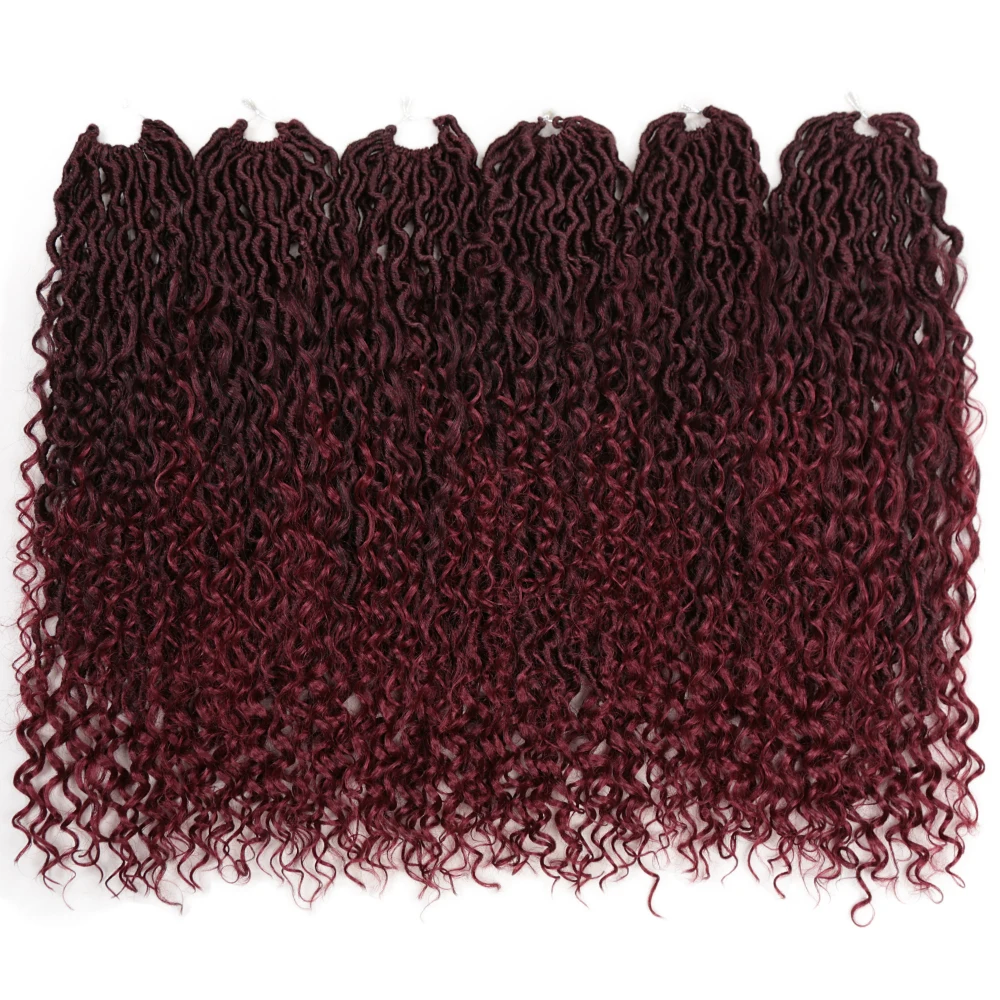 

Synthetic Crochet Braids Passion Twist River Goddess Braiding Hair Extension Ombre Faux Locs With Curly For Women 2021 HeyMidea