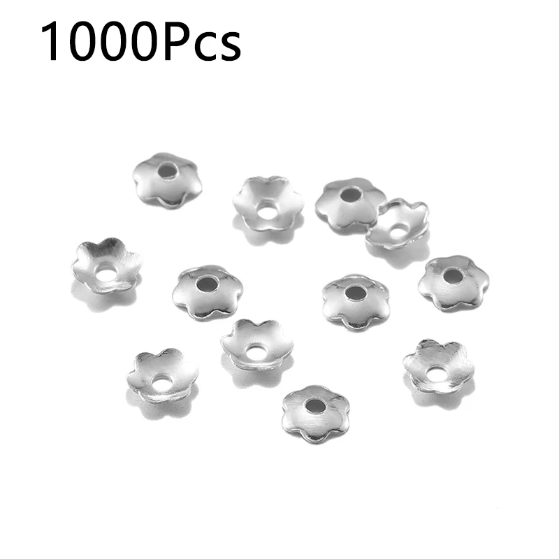 1000 шт цветы бусины кепки золотой серебряный цвет сделай сам аксессуары для