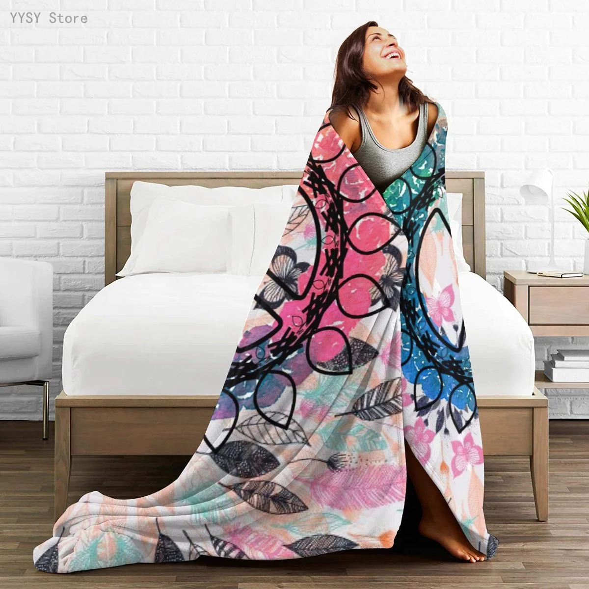 

Hippie (10) Anime printed Ultra-Soft Micro Fleece Blanket flannel throw Sherpa bedspread bedding sofa