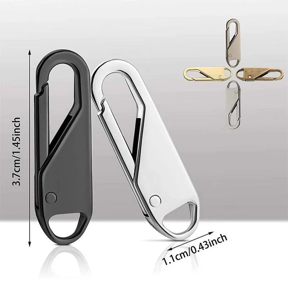 Universal Detachable Zipper Puller 4/8pcs Metal Zipper Repair Kit for  Coat Bag General FU images - 6