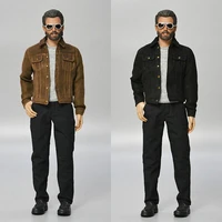 s 021 16 male casual jacket t shirt pants shoe set soldier clothes model for 12 action figure dolls in stock