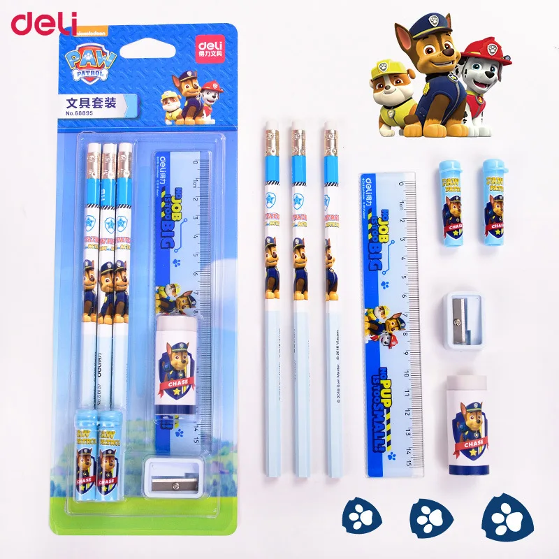 10 наборов Deli Kawaii Paw Patrol канцелярские наборы 8 шт./компл. подарки для студентов