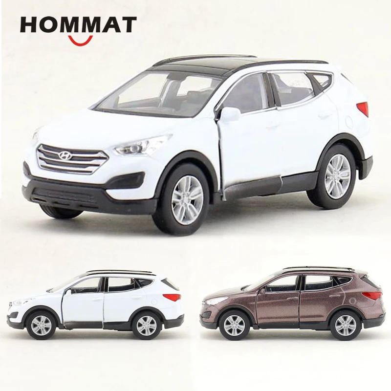 HOMMAT масштаб 1:36 МОДЕЛЬ Hyundai Santafe игрушечный автомобиль из металлического сплава
