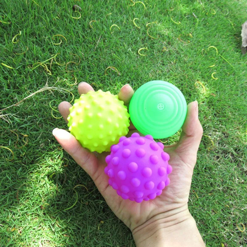 

YD-Baby Non-Toxic Vinyl Interesting Touching Massage Perception Soft Catching Ball 6 Pieces Toys