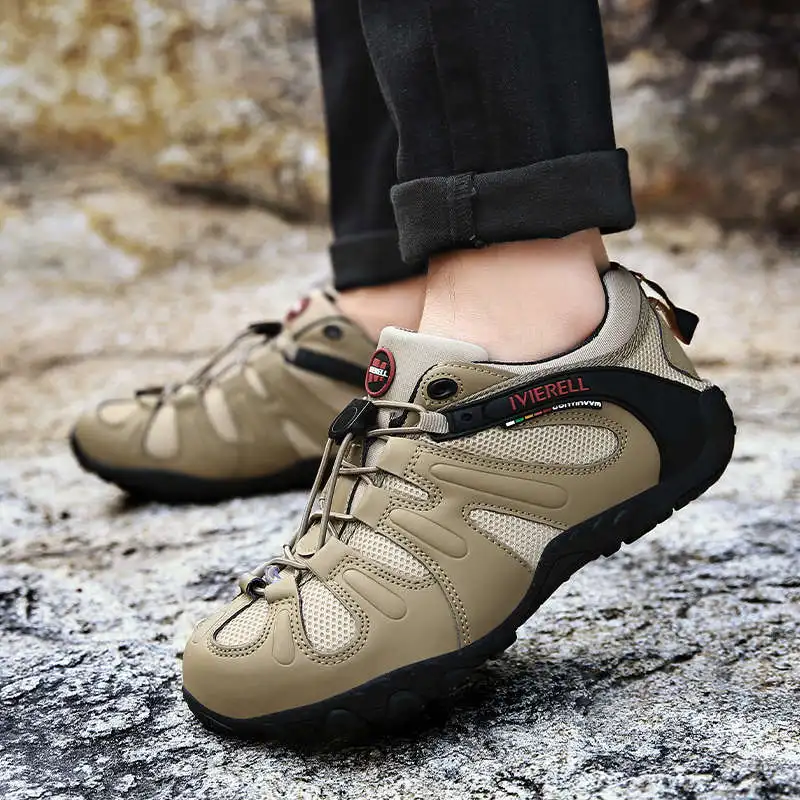 

2021 Leather Men's Sneakers Outdoor Men Sport Shoes Non-slip Male Running Shoes Breathable Mens Sports Shoe Chaussure Homme 100D