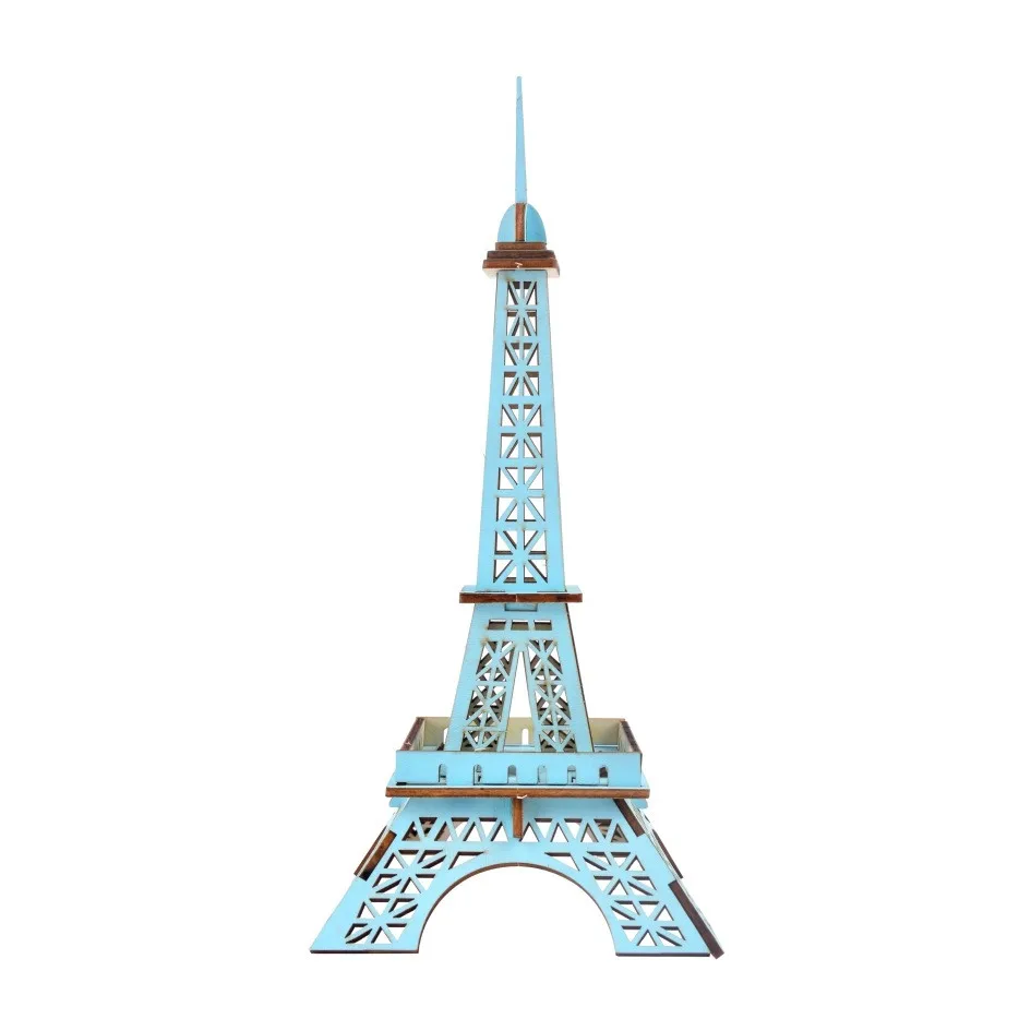 

Small Eiffel Tower DIY 3D Wooden Puzzle Woodcraft Assembly Kit Cutting Wood Toys For Christmas Gift 3070