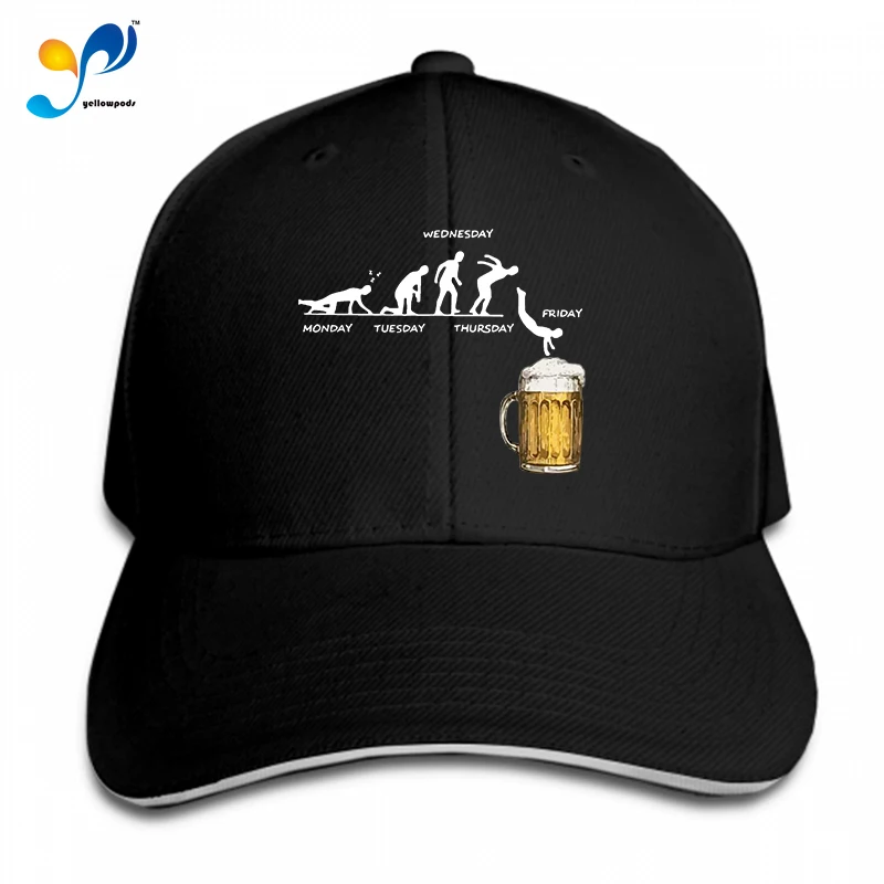 

Week Craft Beer Alcohol Drunk Wine Drinking Cycle Unisex Adjustable Baseball Caps Hat One Size