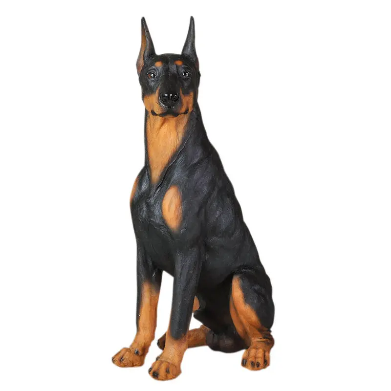Модель животного в масштабе 1/6 модель собаки Doberman с высокой имитацией экшн