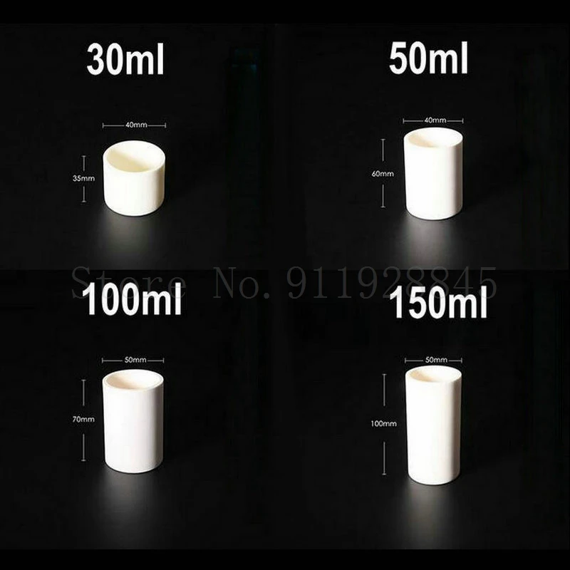 1pc 99% alumina crucible Corundum cylindrical High temperature resistance 1600 degrees Capacity of 5ml to 1000ml | Канцтовары для