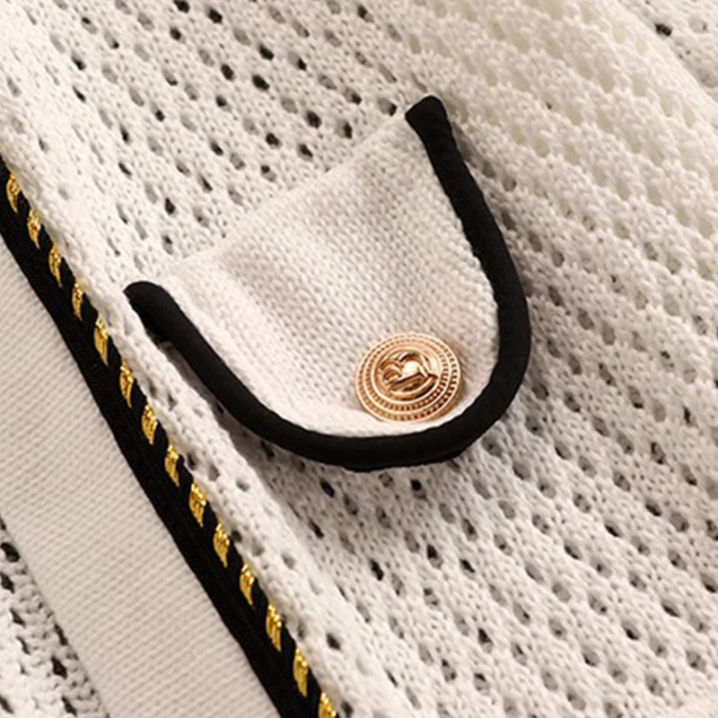 Женский трикотажный кардиган на пуговицах тонкая верхняя одежда с длинным