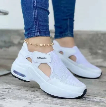 

Fashion 2021 Women Casual Shoes Mesh Breathable Comfortable Female Sneakers Summer Solid Color Slip On Ladies Walking Shoes