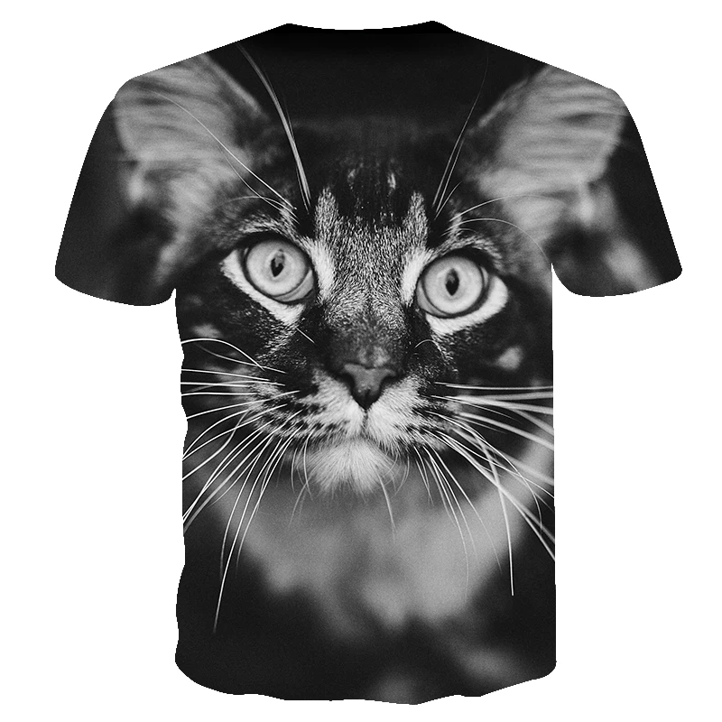 Новая модная мужская/wo мужская летняя футболка, 3d принт, забавный кот, короткий рукав, цифровая печать, 3d футболка размера плюс 4XL 5XL