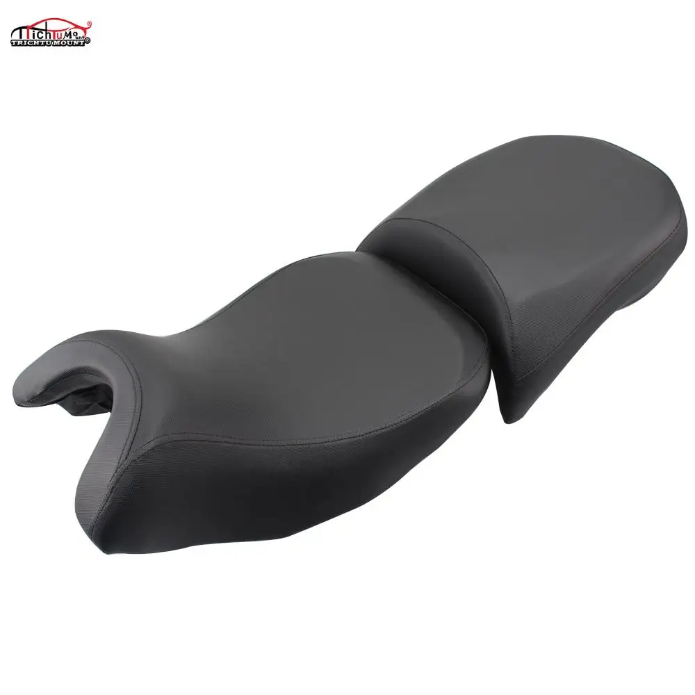 

Black Motorcycle Front & Rear Seat +Rear Passenger Seat Pillion Cushion For BMW R1200GS 2018-2020 R1200GS