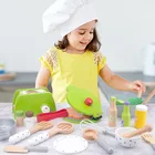 Детский игровой домик для кухни, игрушка, устройство для приготовления блинчиков, хлебопечка, салатная еда, кухонная утварь, комплект ролевых игр, игрушка для детей, подарки