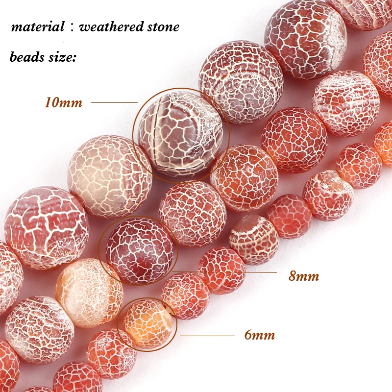 Оптовая продажа красные камни для украшений сделай сам 10/8/6 мм | Украшения и