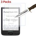 Защитная пленка из закаленного стекла для электронной книги pocketbook 606 PB606, 3 упаковки, 6 дюймов