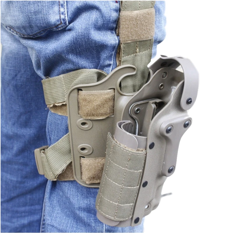 Тактическая кобура с платформой для ног аксессуары страйкбола черные кобуры