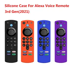 2021 silicone remote control cover for amazon fire tv stick 4k 3rd gen 3rd generation cube shockproof anti slip remote protector free global shipping