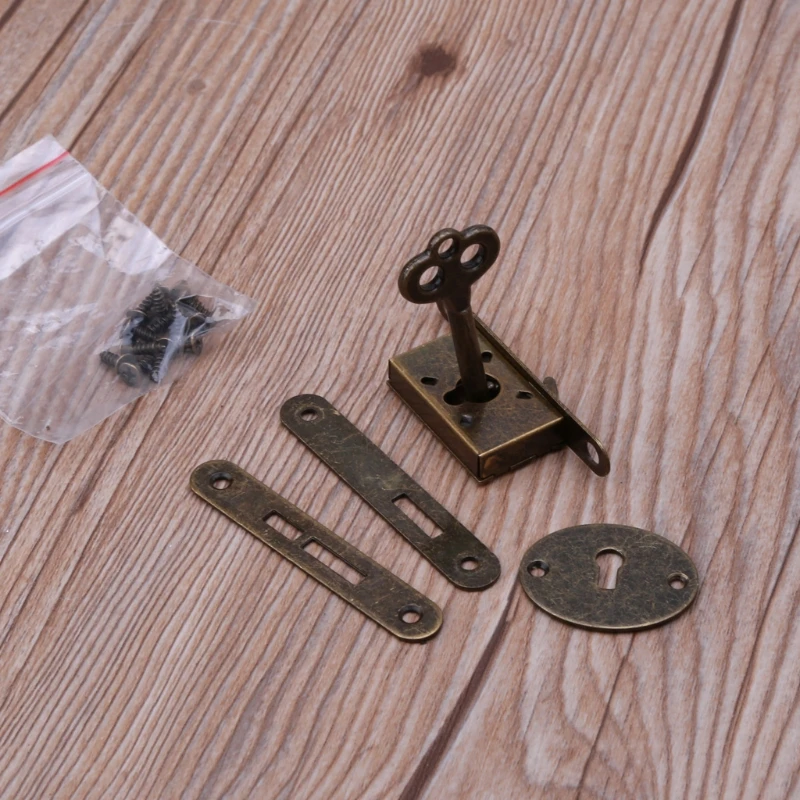 

Bronze Mini Locks Full Mortise Locks Small Box Locks Decorative Antique Locks Jewelry Box Lock Replacement Cabinet Lock