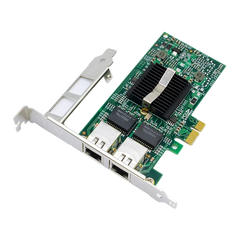 Для чипа 82576 E1G42ET 1,25G Gigabit PCI Express 2,0 X1 Ethernet конвертированный сетевой адаптер, двойные медные порты RJ45 от AliExpress RU&CIS NEW