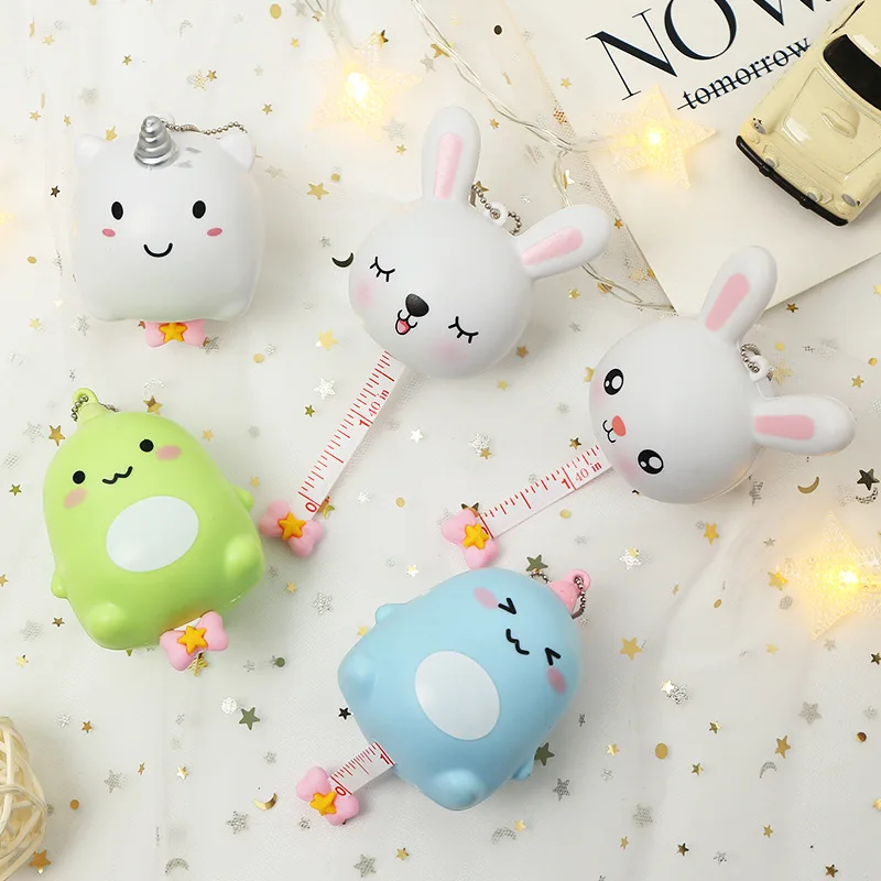 Kawaii Новый рисунок игрушечная лента линейка брелок измерение ключа пряжка сумка