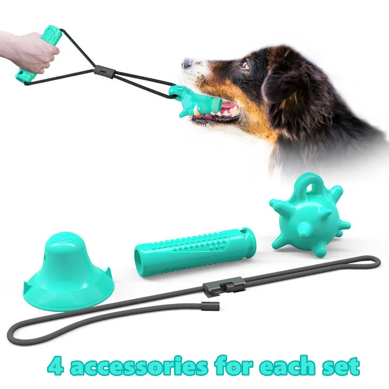 

Dog Toys Suction Tug Interactive Ball Toys Puppy Teething Chew Toothbrush Pet Supplies Accessories Products for Samll Large Dogs