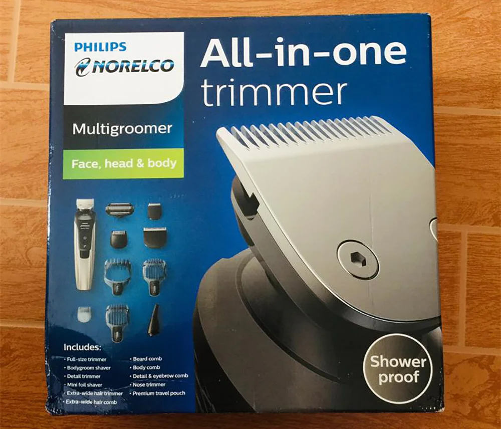 Philips Norelco серия многофункциональная машинка для стрижки волос QG3398/49 Мужская перезаряжаемая Электробритва Триммер Водонепроницаемый 100-240 В
