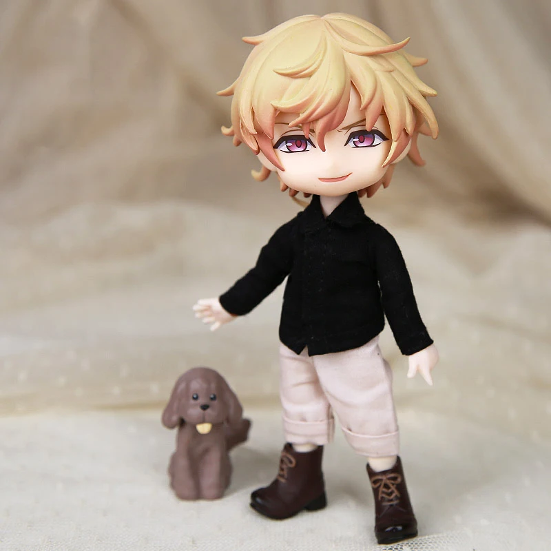

M0085 детская игрушка ручной работы 1/12 ob11 кукла blyth BJD/SD кукла аксессуары ГК черная Однотонная рубашка 1 шт.