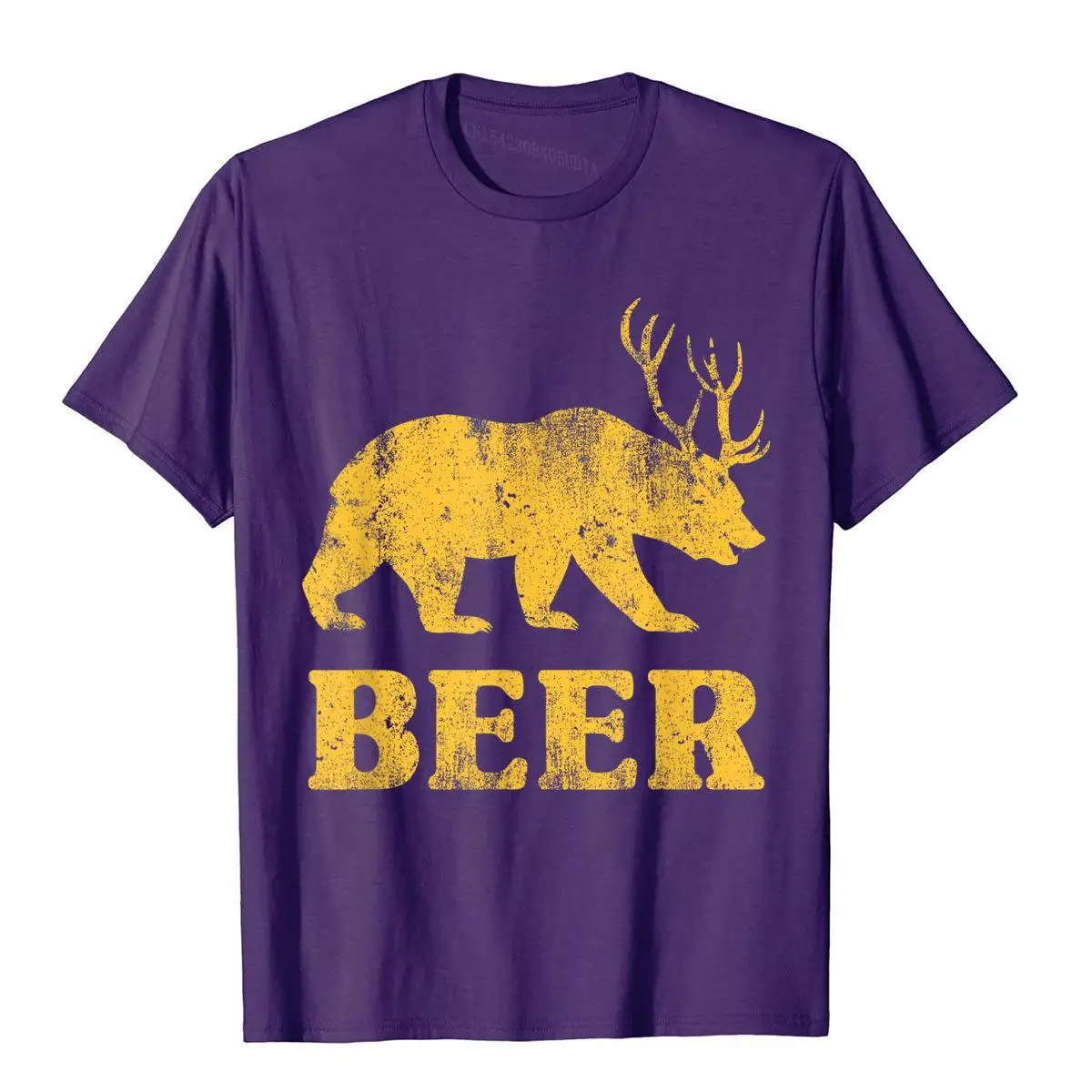 Забавная Мужская футболка в стиле хип-хоп с медведем и оленем для отдыха