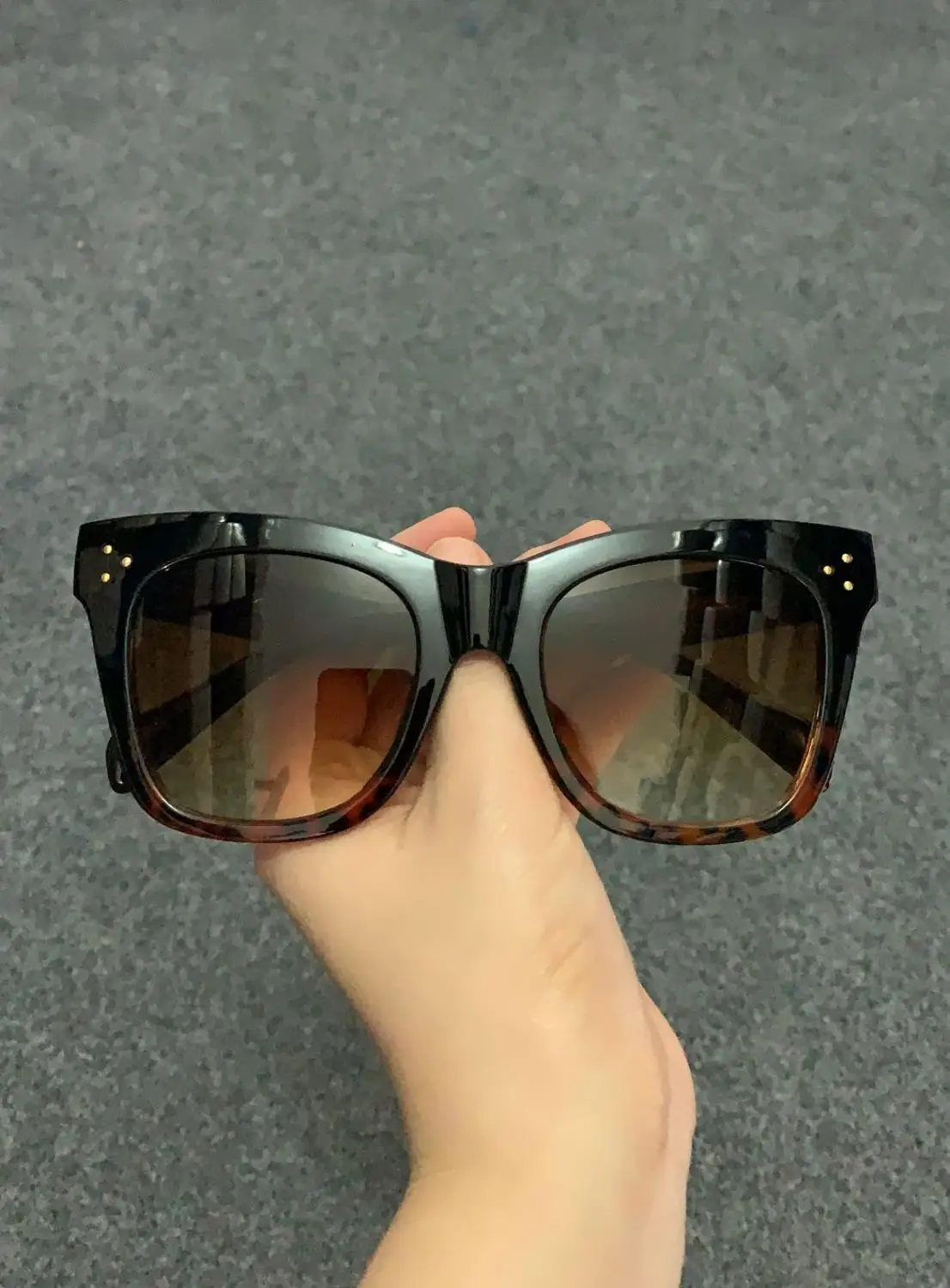 Womens Classic Retro Sunglasses Vintage Cat Eye Oversized Square Gradient Sun Glasses Shades Luxury Brand Designer Eyewear UV400