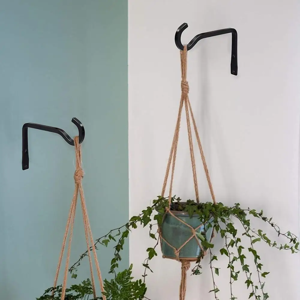 

6-inch Plant Hangers Hanging Street Lights Wall Hooks Strong Metal Hooks Home Decorations(including Screws)