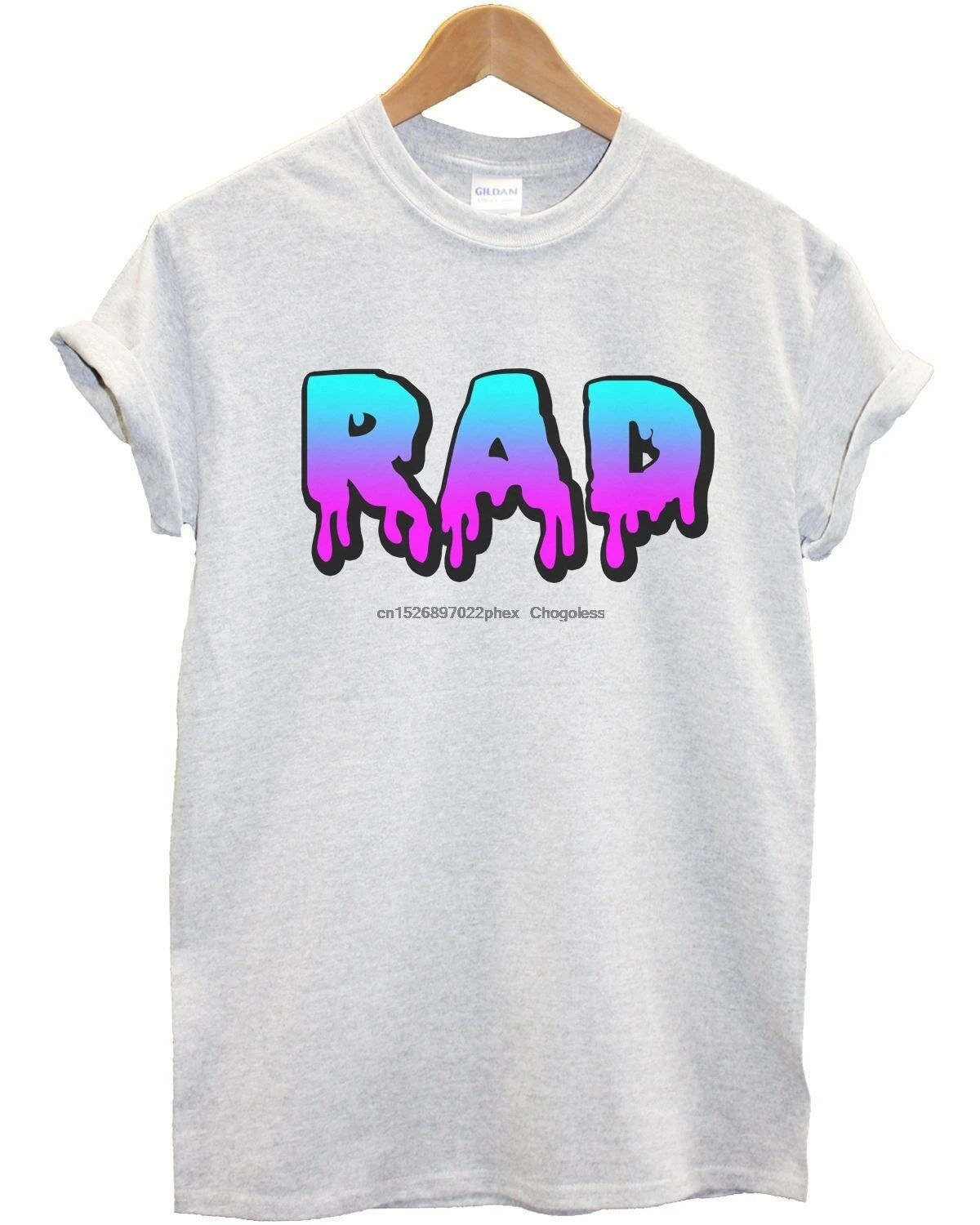 Модная футболка с надписью Rad Slime в стиле 90-х годов для серфинга мужчин и женщин