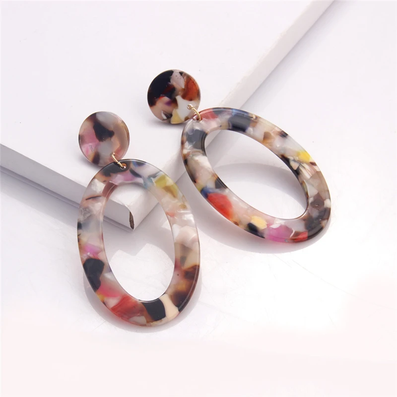 Акриловые ацетатные женские серьги ювелирные изделия для женщин Висячие капли