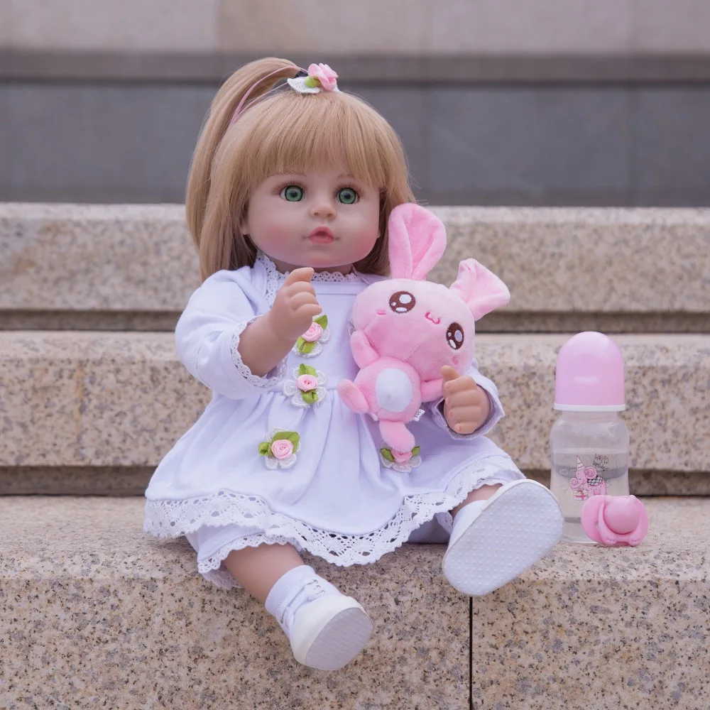 

Детские игрушки, подарок, Reborn Menina Menino, 3/4 силиконовые виниловые куклы для новорожденных, подарки на день рождения, модные закрытые глаза, дет...