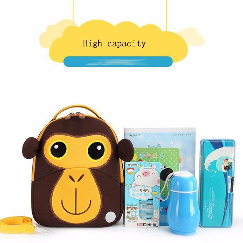 New Fashion Children School Bags for Girls Boy 3D Elephant Design Student School Backpack Kids Bag Tourism Rucksack