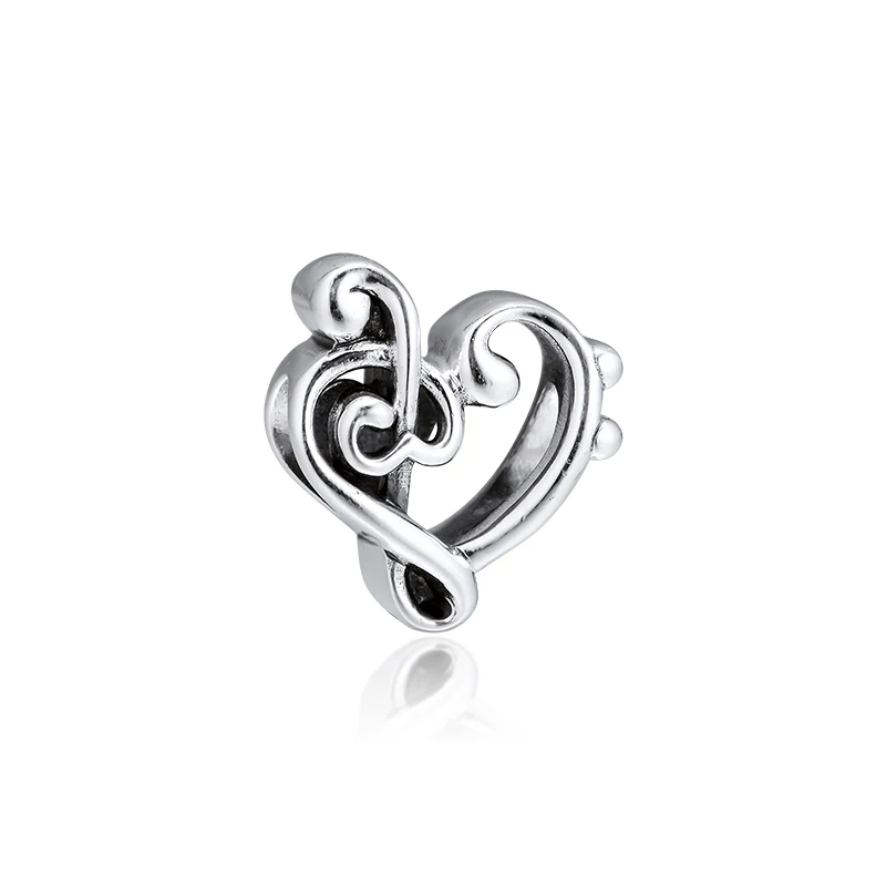 

CKK серебро 925 ювелирные изделия Сердце тройной Клиф Шарм подходит оригинальные браслеты из стерлингового серебра бусины