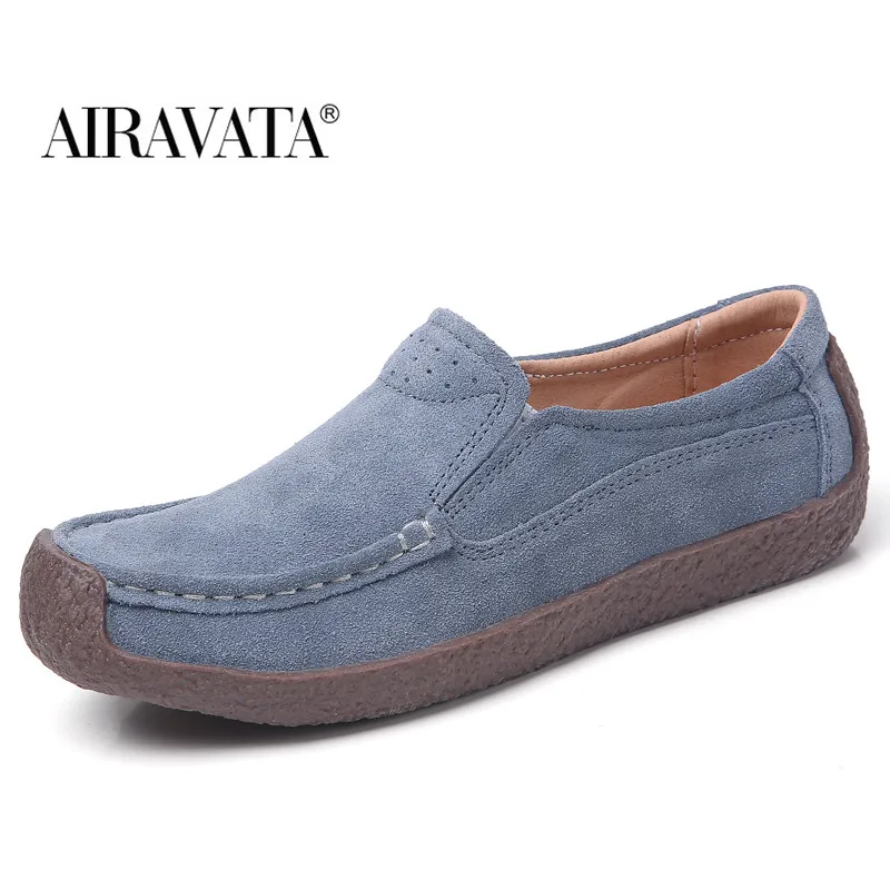 

Women Shoes Moccosins Soft Comfortable Slip-on Casual Walking Shoes Size 35-42