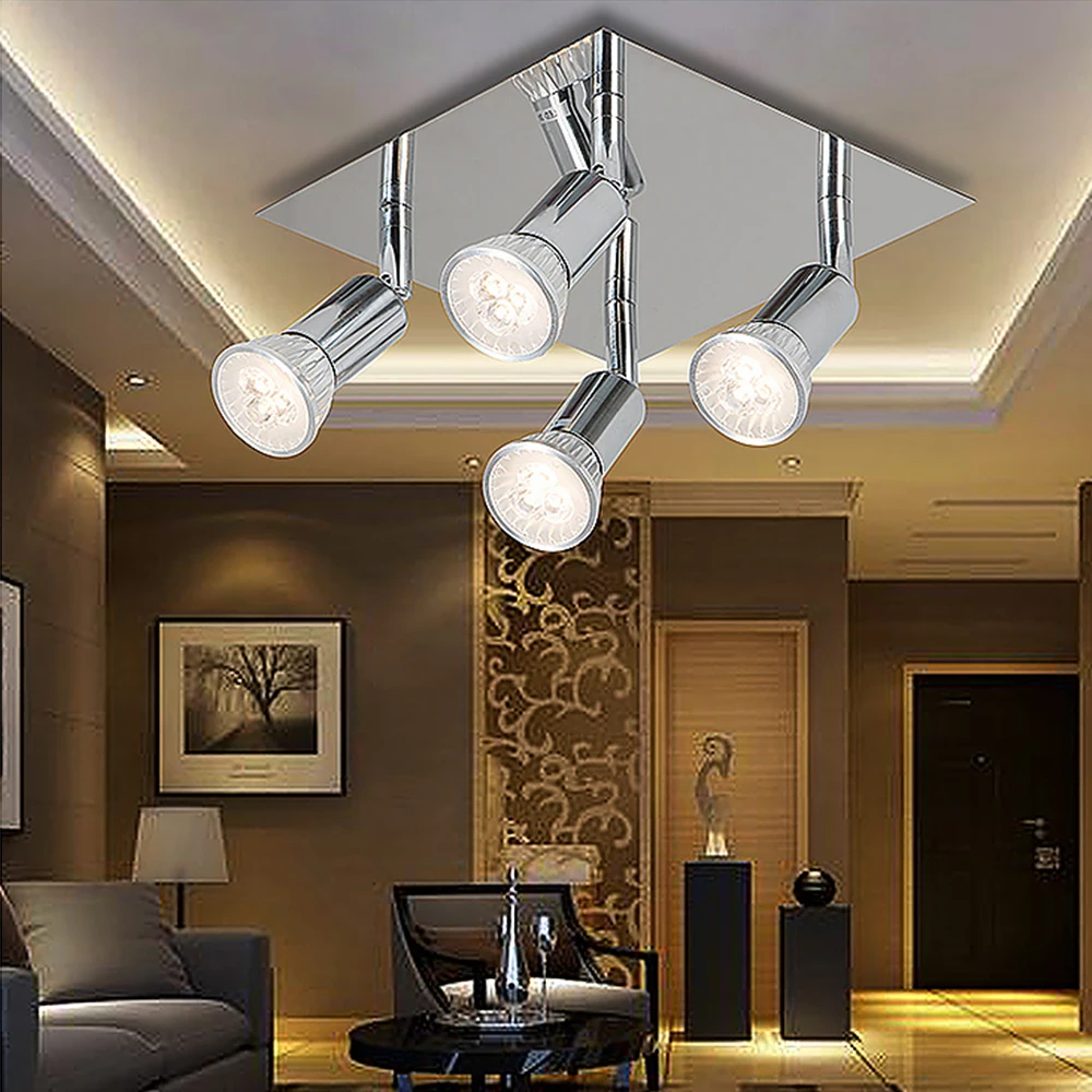 1/2/4 головное вращающееся потолочное локальное освещение лампы для спальни