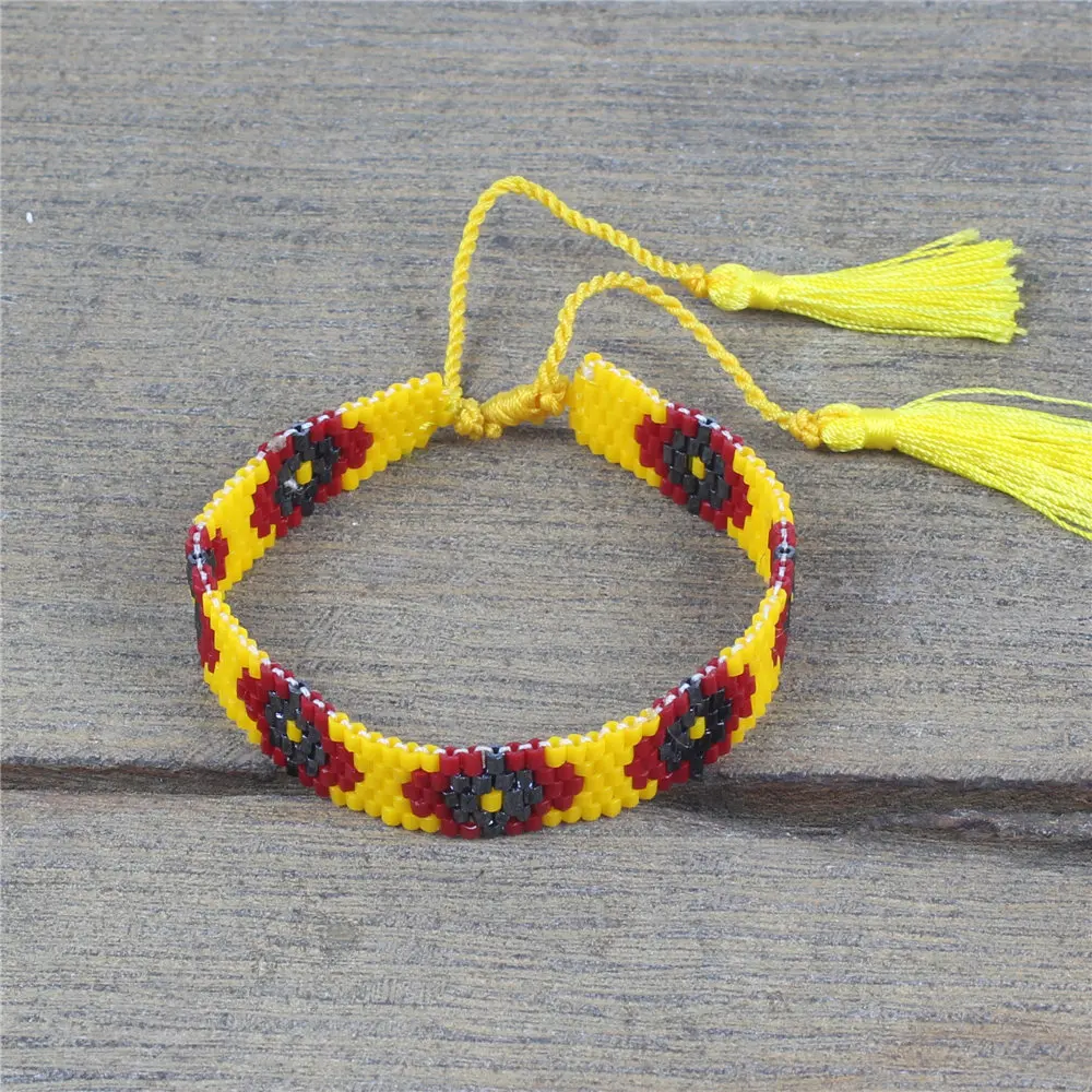 SHINUSBOHO MIYUKI желтый Браслет-манжета ювелирные изделия Pulseras Mujer Moda 2019 богемные