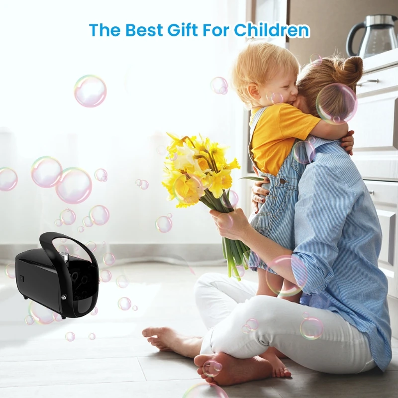 Пузырьковый аппарат портативный черный автомат для игр на открытом воздухе