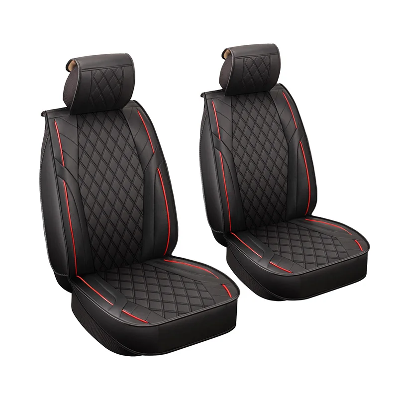 black 2 pcs Чехлы для передних автомобильных сидений, автомобильные аксессуары для Renault Laguna Latitude Logan 2 Megane 1 2 3 4 Sandero Stepway Symbol - Название цвета: black 2 pcs