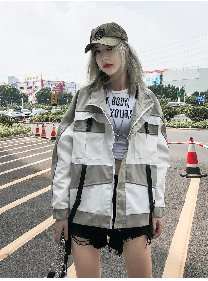 Свободное пальто Женская Осенняя куртка для отдыха Harajuku Casaco Feminino уличная Bts ривердейл пальто и куртки женские