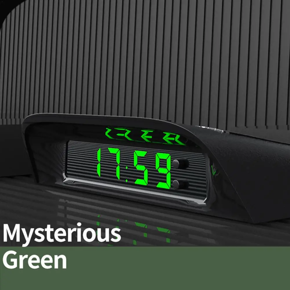 Автомобильные часы автоматические внутренние цифровые на солнечной батарее 24