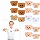 Термонаклейки на одежду, с вышитыми аппликациями, с изображением мишки из мультфильма