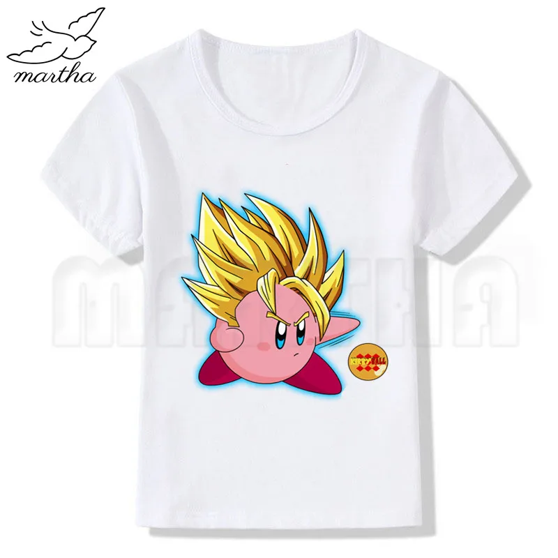 Детская забавная футболка с героями мультфильма аркадный Коллаж Кирби детские