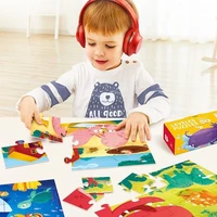 education puzzle children toys games initiation shape tangram animal baby paper embedded material jigsaw learning montessori