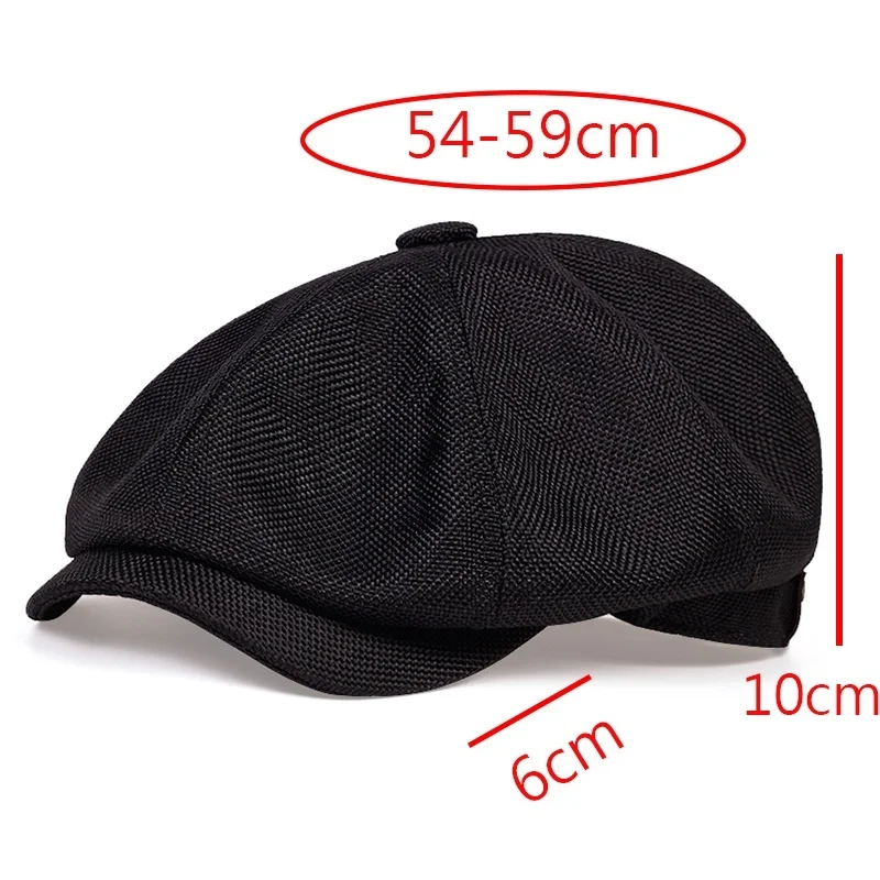 

2020 New men's casual newsboy hat spring and autumn retro beret hat wild casual hats unisex wild octagonal cap